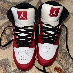 Kids Red and White Sneakers